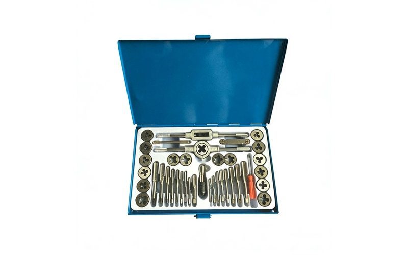 40 Pcs Set Dies and Taps Steel Box