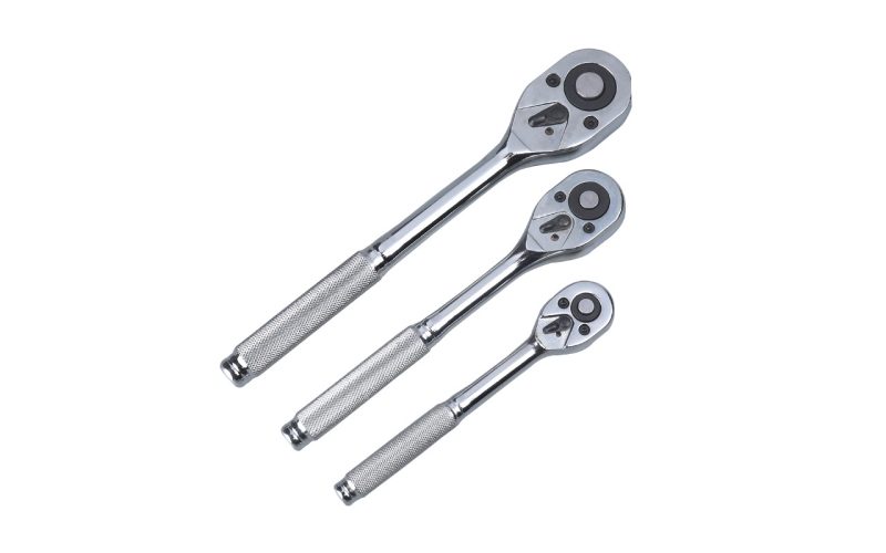 24Tooth/45Tooth Metal Handle Ratchet Wrench 1/4",3/8",1/2" drive