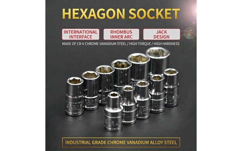 Long & Short Sockets, 1/4" & 1/2" Drive Hex Socket Bits