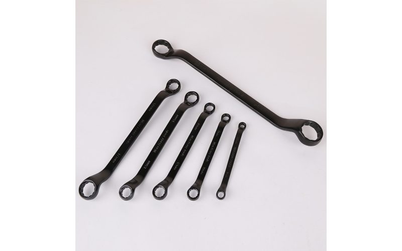 Electrophoretic Black Double Ended Ring Wrench, Multi-Size Professional Automotive Repair Wrench