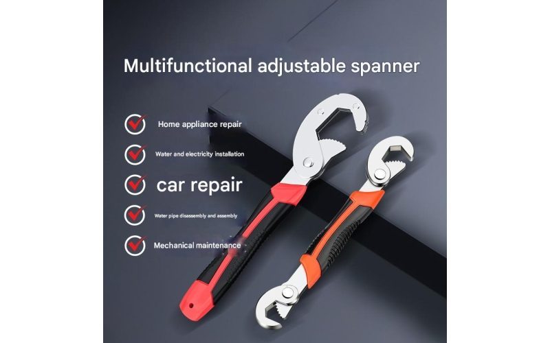 Alloy Steel Universal Adjustable Wrench - Multi-size Opening for Versatile Repair 6-30inches
