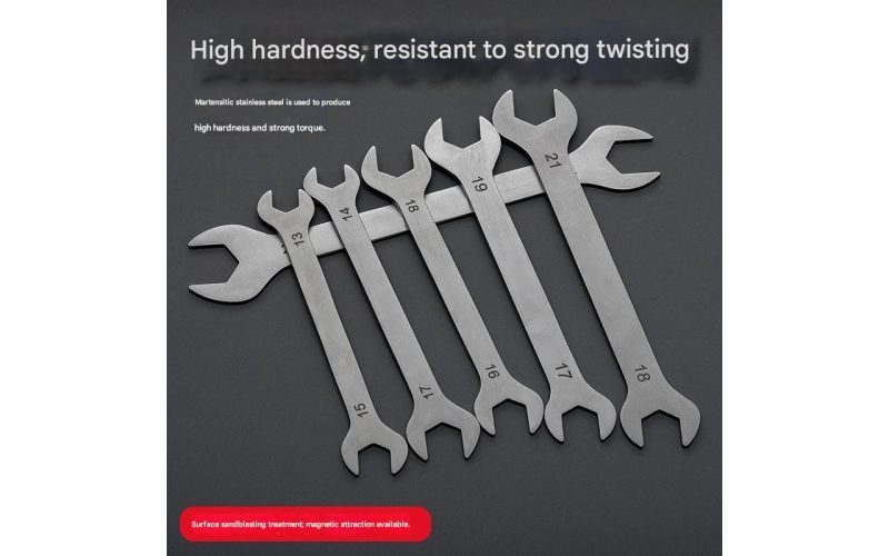 3mm Ultra Thin Stainless Steel Double Open End Wrench Fixed Flat Spanner