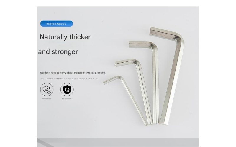 High Hardness Nickel Plated L-Handle Hex Key Allen Wrench Set 2.5/3/4mm M4