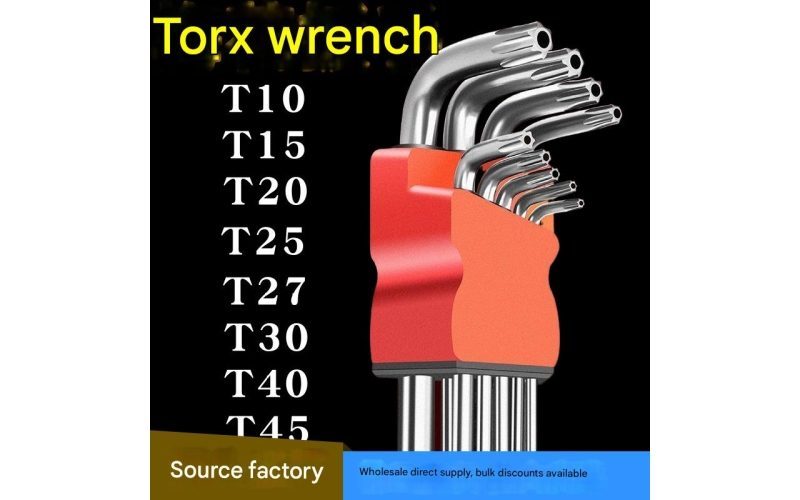 Torx Screwdriver & Hex Key Set, Long Arm Star Allen Wrench Kit
