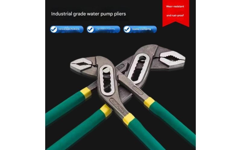 Industrial Grade Water Pump Pliers, Multi-Function Adjustable Large Opening Pipe Wrench, Universal Plumbing Pliers