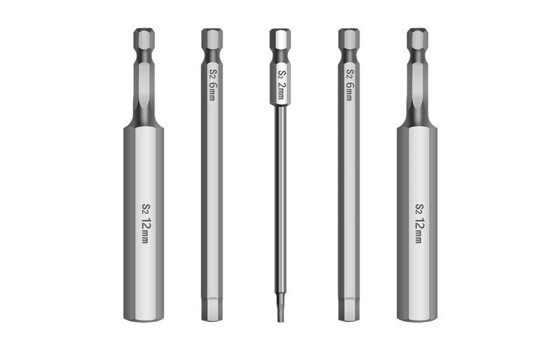 1/4" Hex Shank Extra Long Magnetic Hex Impact Screwdriver Bits H4 for Power Drill & Air Screwdriver