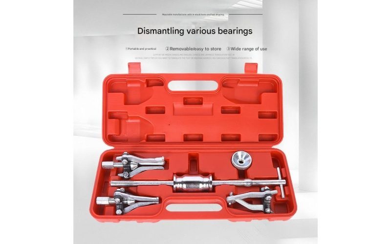 3-Jaw Bearing Puller Slide Hammer Puller Internal Bearing Puller Small Gear Extractor Automotive Repair Removal Tool Kit