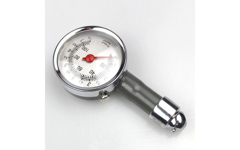 Low Price Stainless Steel/Plastic mini High Precision Mechanical Car Tire Pressure Gauge, Analog Dial Auto Tire Pressure Tester for Car, Truck, SUV