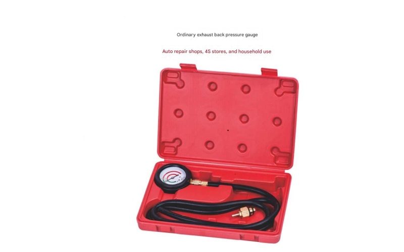Universal Exhaust Back Pressure Gauge, Automotive Catalytic Converter Blockage Test Pressure Gauge for Auto Repair