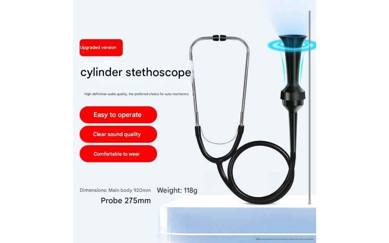Universal Auto Cylinder Stethoscope, Vehicle Engine Mechanical Fault & Abnormal Noise Detection Tool for Auto Repair Mechanics