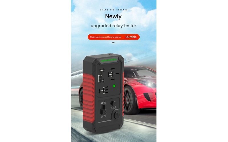 Universal 12V Automotive Relay Tester USB Powered No Wire Connection Car Relay Checker Diagnostic Tool for Auto Repair & Vehicle Maintenance