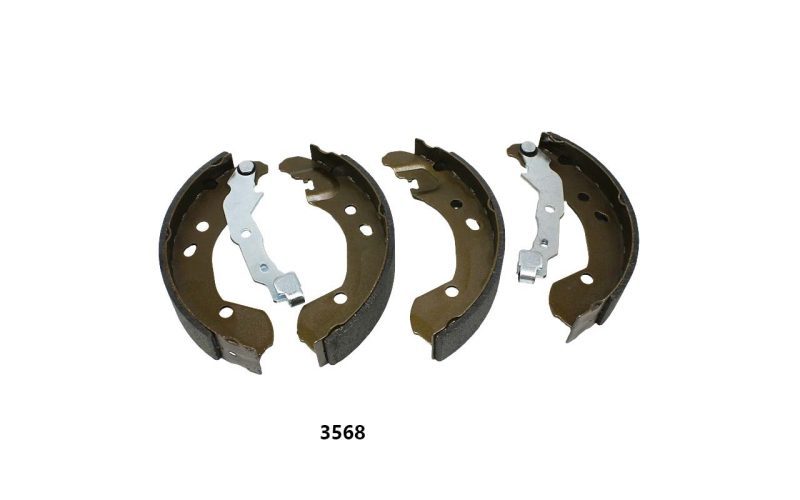 Brake Shoe Steel Plates, Front & Rear Brake Shoes for Cars, Semi-Metallic Brake Shoes for Passenger Vehicles